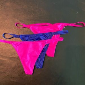 3 Victoria’s Secret V-String Thongs with VS charm!
